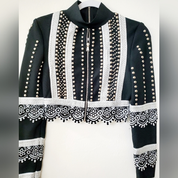 JESSICA RICH COLLECTION UNIQUE DESIGNER TOP - Picture 3 of 11